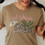 Hotel California Shirt, Preppy Crewneck, Vintage Tiger, Vintage California T Shirt