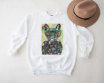 Boujee Fashion Animals Sweatshirt, Designer High Fashion Animals, Oversize Crewneck Sweatshirt