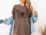 Butterfly Shirt, Butterfly Clover Pattern Tee, Fashion Icon Statement Shirt, Mother's Day Gift