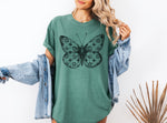 Butterfly Shirt, Butterfly Clover Pattern Tee, Fashion Icon Statement Shirt, Mother's Day Gift