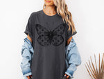 Butterfly Shirt, Butterfly Clover Pattern Tee, Fashion Icon Statement Shirt, Mother's Day Gift