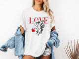Cupid LOVE Valentine's Day Shirt, Love Heart Cupid T-Shirt, Valentine's Day LOVE Comfort Colors Tee