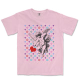 Cupid Valentine's Day Comfort Colors® Tee, Cupid Monogram Pattern T-Shirt