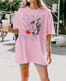 Cupid Valentine's Day Comfort Colors® Tee, Cupid Monogram Pattern T-Shirt