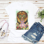 Fancy Lion Shirt, Cute Shirts for Women, Animal Lover Graphic Tees, Wild Lion Shirt