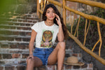 Fancy Lion Shirt, Cute Shirts for Women, Animal Lover Graphic Tees, Wild Lion Shirt
