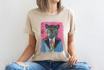 Designer CEO Black Cat Shirt, Fashion Black Panther T-Shirt, Fancy Black Panther Cat Tee