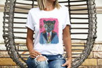 Designer CEO Black Cat Shirt, Fashion Black Panther T-Shirt, Fancy Black Panther Cat Tee