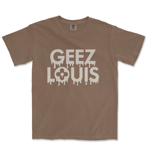 Geez Louis Drippy Shirt, Comfort Colors Garment Dyed Fashion Shirt 100% Cotton, Funny Mom Shirt, Lifestyle Shirt, Funny Parody Shirt