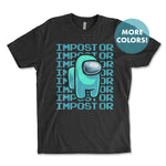 Impostor Among Us Shirt - BLACK, Imposter Shirt, Tik Tok Shirt, Video Game Shirt, Crewmate Tee