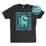 Impostor Among Us Shirt - BLACK, Imposter Shirt, Tik Tok Shirt, Video Game Shirt, Crewmate Tee