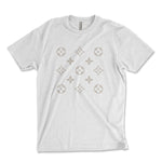 Luxury Monogram Pattern Shirt, Trendy Lifestyle Tee, Preppy Monogram Flower T-Shirt