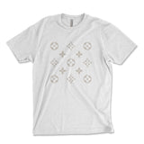 Luxury Monogram Pattern Shirt, Trendy Lifestyle Tee, Preppy Monogram Flower T-Shirt