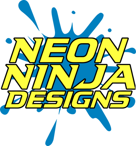 Neon Ninja Designs Stickers, 20x22 Sheet