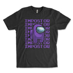 Impostor Among Us Shirt - BLACK, Imposter Shirt, Tik Tok Shirt, Video Game Shirt, Crewmate Tee
