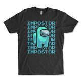 Impostor Among Us Shirt - BLACK, Imposter Shirt, Tik Tok Shirt, Video Game Shirt, Crewmate Tee