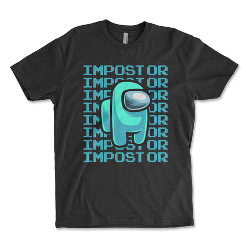 Impostor Among Us Shirt - BLACK, Imposter Shirt, Tik Tok Shirt, Video Game Shirt, Crewmate Tee
