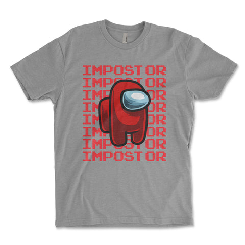 Impostor Among Us Shirt - GREY, Imposter Shirt, Tik Tok Shirt, Video Game Shirt, Crewmate Tee