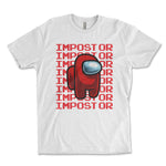 Impostor Among Us Shirt - WHITE, Imposter Shirt, Tik Tok Shirt, Video Game Shirt, Crewmate Tee