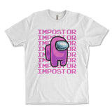 Impostor Among Us Shirt - WHITE, Imposter Shirt, Tik Tok Shirt, Video Game Shirt, Crewmate Tee