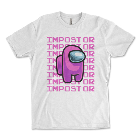 Impostor Among Us Shirt - WHITE, Imposter Shirt, Tik Tok Shirt, Video Game Shirt, Crewmate Tee