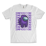 Impostor Among Us Shirt - WHITE, Imposter Shirt, Tik Tok Shirt, Video Game Shirt, Crewmate Tee