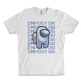 Impostor Among Us Shirt - WHITE, Imposter Shirt, Tik Tok Shirt, Video Game Shirt, Crewmate Tee