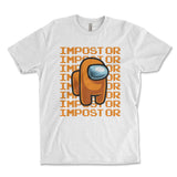 Impostor Among Us Shirt - WHITE, Imposter Shirt, Tik Tok Shirt, Video Game Shirt, Crewmate Tee