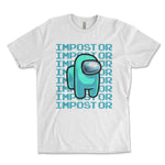 Impostor Among Us Shirt - WHITE, Imposter Shirt, Tik Tok Shirt, Video Game Shirt, Crewmate Tee