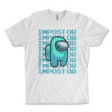 Impostor Among Us Shirt - WHITE, Imposter Shirt, Tik Tok Shirt, Video Game Shirt, Crewmate Tee