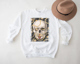 Boujee Fashion Animals Sweatshirt, Designer High Fashion Animals, Oversize Crewneck Sweatshirt