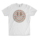 Smiley Face Shirt, Happy Face, Retro Iconic Monogram Pattern Smiley Face, Preppy Shirt