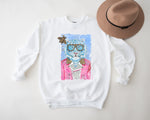 Boujee Fashion Animals Sweatshirt, Designer High Fashion Animals, Oversize Crewneck Sweatshirt