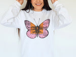 Champagne Veuve Butterfly Sweatshirt, Veuve Clicquot Rosé Oversized Sweatshirt