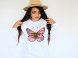 Champagne Veuve Butterfly Sweatshirt, Veuve Clicquot Rosé Oversized Sweatshirt