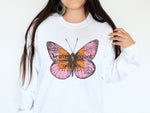 Champagne Veuve Butterfly Sweatshirt, Veuve Clicquot Rosé Oversized Sweatshirt