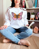 Champagne Veuve Butterfly Sweatshirt, Veuve Clicquot Rosé Oversized Sweatshirt