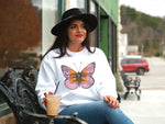 Champagne Veuve Butterfly Sweatshirt, Veuve Clicquot Rosé Oversized Sweatshirt