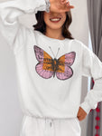 Champagne Veuve Butterfly Sweatshirt, Veuve Clicquot Rosé Oversized Sweatshirt