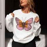 Champagne Veuve Butterfly Sweatshirt, Veuve Clicquot Rosé Oversized Sweatshirt