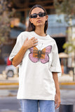 Champagne Veuve Butterfly Shirt, Veuve Rosé Champagne Butterfly, Orange Champagne Label Shirt, Boho Butterfly Tee