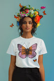 Champagne Veuve Butterfly Shirt, Veuve Rosé Champagne Butterfly, Orange Champagne Label Shirt, Boho Butterfly Tee