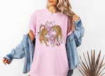Tiger Shirt Comfort Colors®, Floral Yin Yang Tiger, Vintage Tiger Graphic Tee