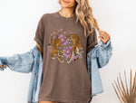 Tiger Shirt Comfort Colors®, Floral Yin Yang Tiger, Vintage Tiger Graphic Tee