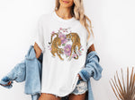 Tiger Shirt Comfort Colors®, Floral Yin Yang Tiger, Vintage Tiger Graphic Tee