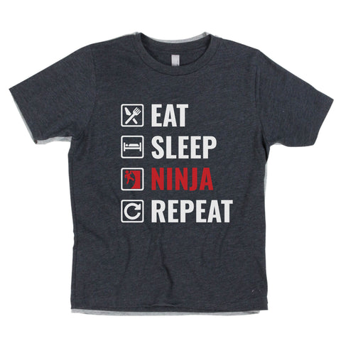 Eat Sleep Ninja Shirt, Ninja Warrior Shirt, Ninja in Training, Ameraican Ninja Warrior