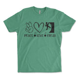 Peace Love Ninja Shirt, Ninja Warrior Shirt, Peace Shirt, Love Shirt