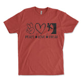 Peace Love Ninja Shirt, Ninja Warrior Shirt, Peace Shirt, Love Shirt